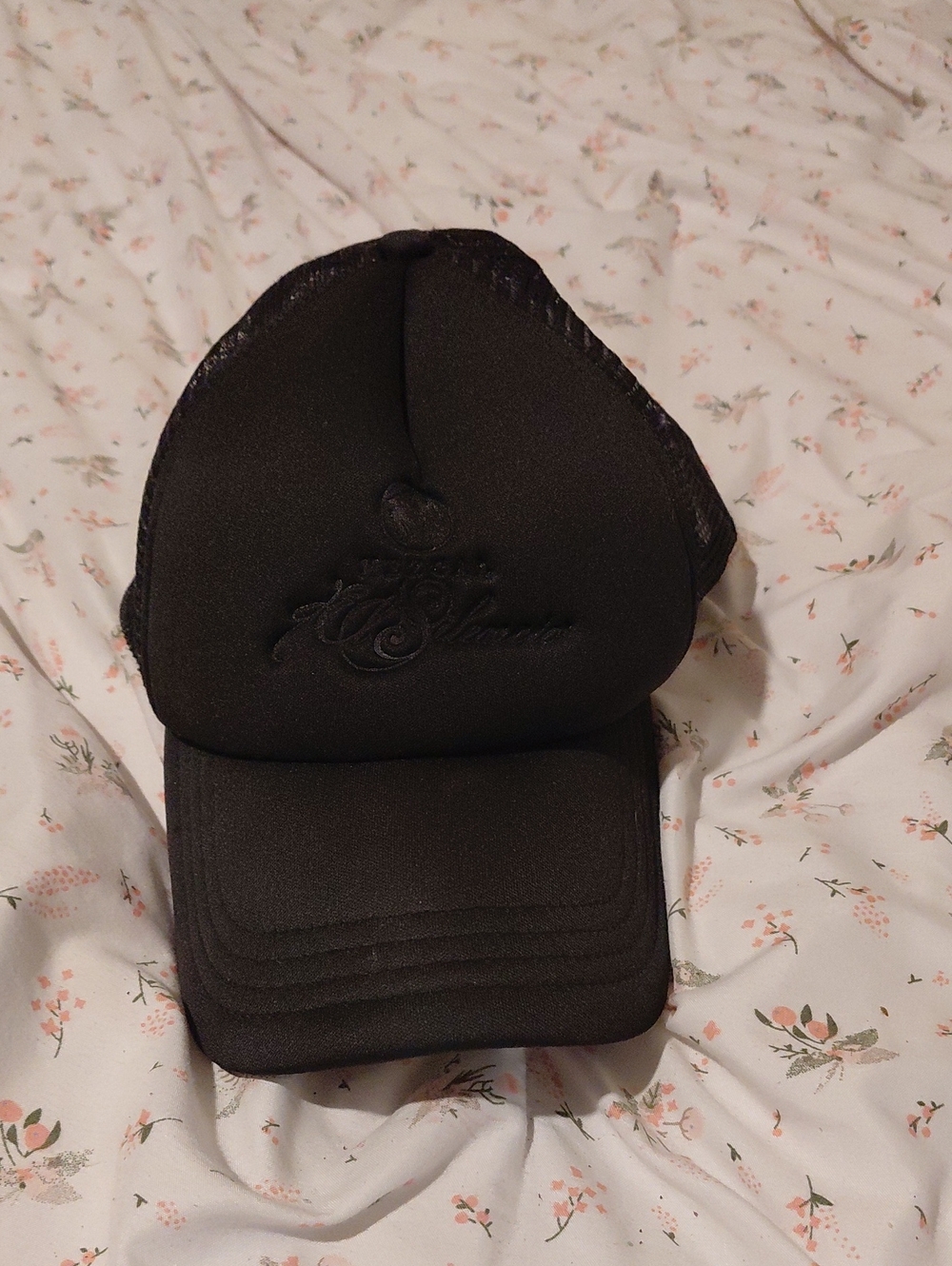 Mezcalero Black Embroidered Trucker Hat